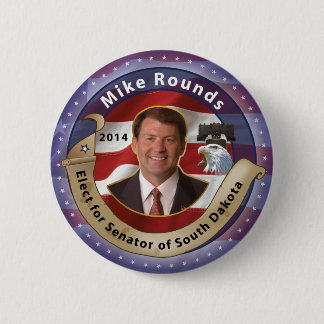 Verkiezing Mike Rounds for Senator of South Dakota Ronde Button 5,7 Cm