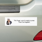 Verkiezing/oom Sam Bumpersticker (Op auto)