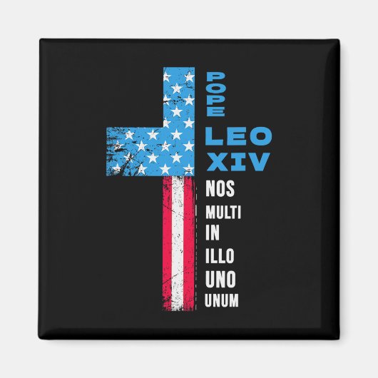 Verkiezing Pontifex - Verenigde Staten - Paus Leo  Magneet (Voorkant)