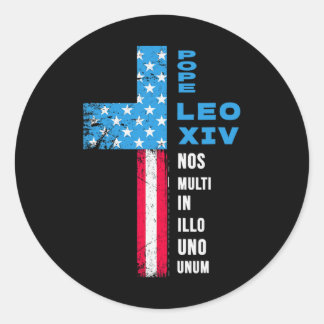 Verkiezing Pontifex - Verenigde Staten - Paus Leo  Ronde Sticker