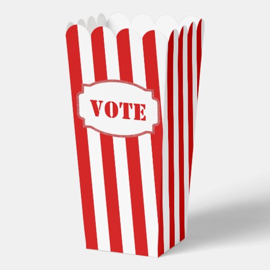 Verkiezing Popcorn Favor Box Bedankdoosjes (Voorkant)