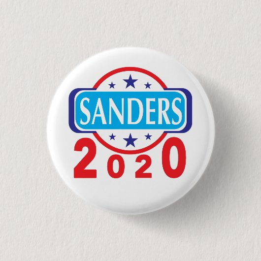 Verkiezing Sanders 2020 Ronde Button 3,2 Cm (Voorkant)