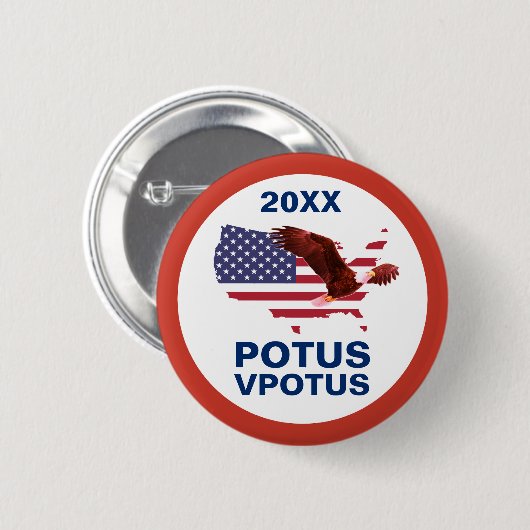 Verkiezing Stemming Potus Eagle Button (Voorkant /achterkant)