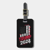 Verkiezing TRUMP 2024 Amerikaanse  vlag Bagagelabel (Voorkant verticaal)