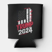 Verkiezing TRUMP 2024 Amerikaanse  vlag Blikjeskoeler (Voorkant)