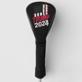 Verkiezing TRUMP 2024 USA Vintage Vlag Golfheadcover