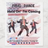 Verkiezing Trump Wijn Eten en Drinken Label Set Etiket (Enkel label)
