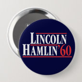 Verkiezing van 1860 - Partij van Lincoln Ronde Button 4,0 Cm (Voorkant /achterkant)