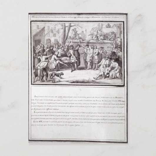 Verkiezing van de militie briefkaart (Voorkant)