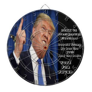 Verkiezing van de president van Donald Trump Dartbord