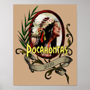 Verkiezing van Pocahontas Elizabeth Warren 2020 Poster