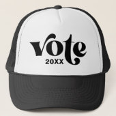 Verkiezing Vintage Vote  Trucker Pet (Voorkant)