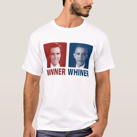 Verkiezing Winner or Whiner 2012 T-shirt (Voorkant)