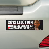 Verkiezingen 2012 - Anti-Obama Bumpersticker (Op auto)
