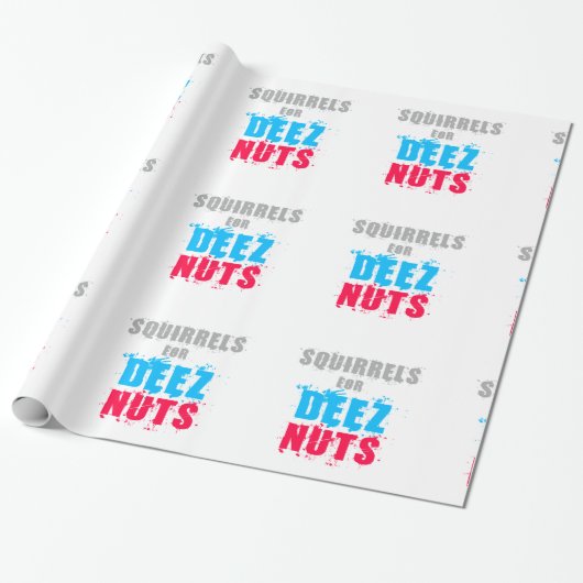 Verkiezingen 2016 - Eekhoorns voor de Deez Nuts Cadeaupapier (Uitgerold)