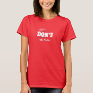 Verkiezingen 2016 Stem geen aangepaste Rubio-tekst T-shirt