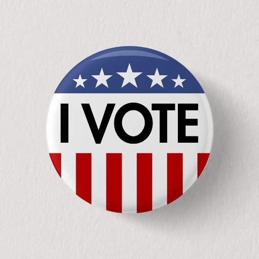 Verkiezingen 2024 Amerikaans President Ronde Button 3,2 Cm (Voorkant)