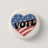 Verkiezingen 2024 Amerikaans President Ronde Button 3,2 Cm (Voorkant)