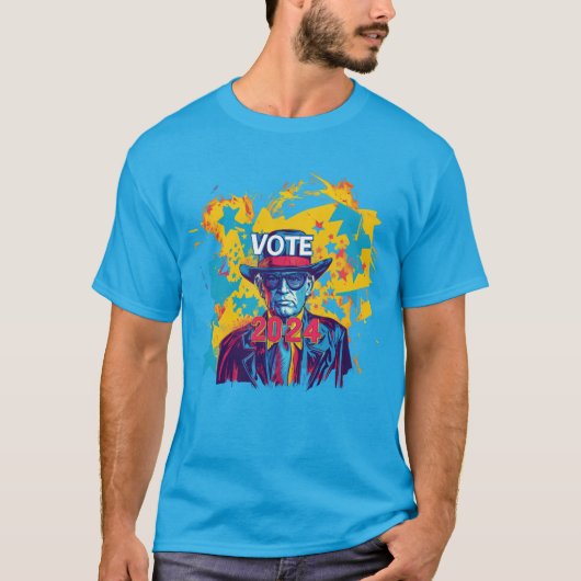 Verkiezingen 2024 Cowboy T-shirt (Voorkant)