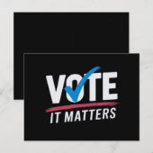 Verkiezingen 2024 Democratische kiezers Briefkaart (Voorkant / Achterkant)