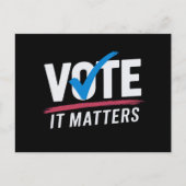 Verkiezingen 2024 Democratische kiezers Briefkaart (Voorkant)