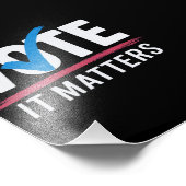 Verkiezingen 2024 Democratische kiezers Foto Afdruk (Hoek)