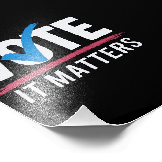 Verkiezingen 2024 Democratische kiezers Foto Afdruk (Hoek)