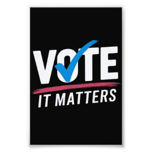 Verkiezingen 2024 Democratische kiezers Foto Afdruk