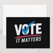 Verkiezingen 2024 Democratische kiezers Kaart (Voorkant / Achterkant)