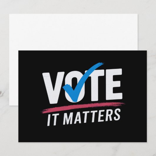 Verkiezingen 2024 Democratische kiezers Kaart (Voorkant / Achterkant)