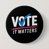 Verkiezingen 2024 Democratische kiezers Ronde Button 7,6 Cm (Voorkant)