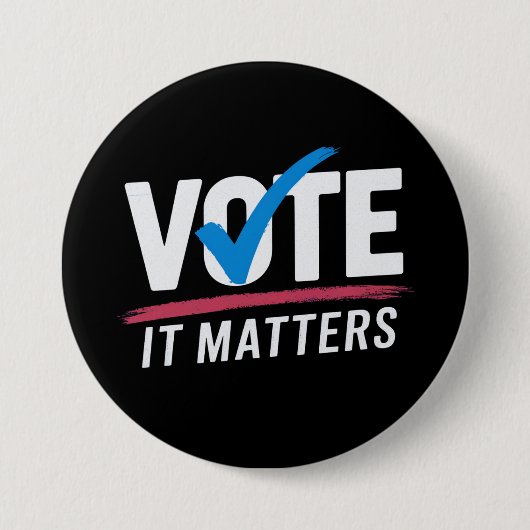 Verkiezingen 2024 Democratische kiezers Ronde Button 7,6 Cm (Voorkant)