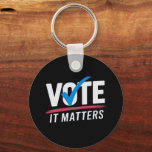 Verkiezingen 2024 Democratische kiezers Sleutelhanger<br><div class="desc">Stem Verkiezing 2024 Kiezer Democrat Politics Stem het doet er toe Registreer om te stemmen</div>