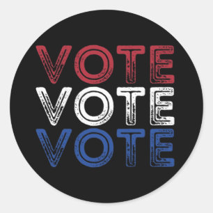 Verkiezingen 2024 ronde sticker