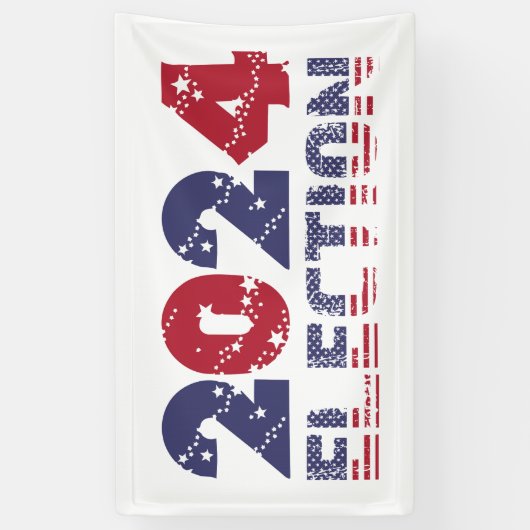 Verkiezingen 2024 spandoek (Verticaal)