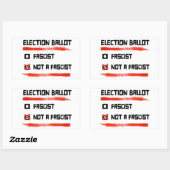 Verkiezingen 2024: Stemming niet fascistisch Rechthoekige Sticker (Vel)