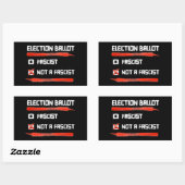 Verkiezingen 2024: Stemming niet fascistisch Rechthoekige Sticker (Vel)