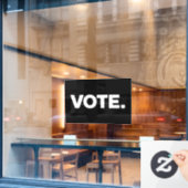 Verkiezingen 2024 Stemrecht Stemrecht Raamsticker (Cafe Raam)