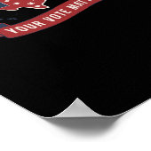 Verkiezingen 2024 Uw stem S - Show uw steun en Poster (Hoek)