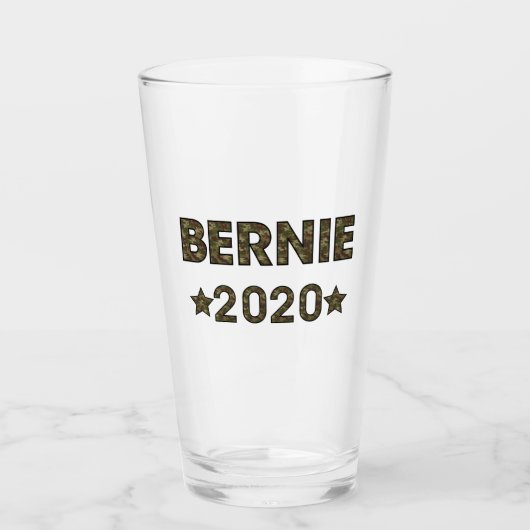 Verkiezingen Bernie 2020 Glas (Voorkant)