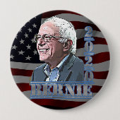 Verkiezingen Bernie Sanders steunen ronde Button 2 (Voorkant)