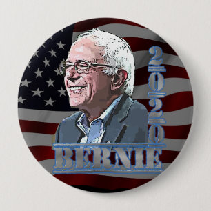 Verkiezingen Bernie Sanders steunen ronde Button 2