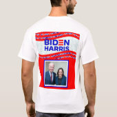 Verkiezingen BIDEN HARRIS 2020 T-shirt (Achterkant)