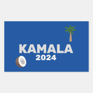 Verkiezingen Coconut Harris 2024 Rechthoekige Sticker