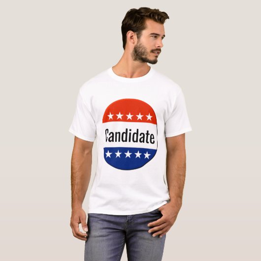 Verkiezingen Custom Candidate Campaign 2026 T-shirt (Voorkant volledig)
