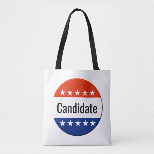 Verkiezingen Custom Candidate Campaign 2026 Tote Bag (Voorkant)