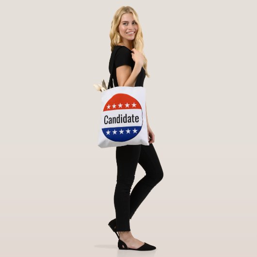 Verkiezingen Custom Candidate Campaign 2026 Tote Bag (Op model)