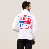 Verkiezingen Harris en Walz 2024 Hoodie (Achterkant volledig)