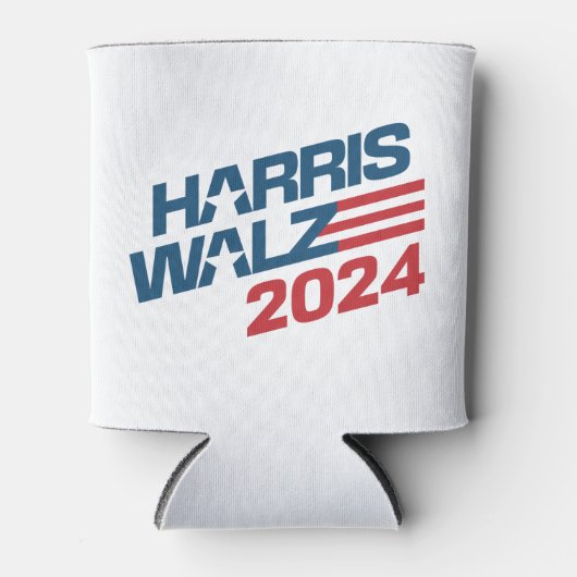 Verkiezingen Harris Walz 2024 Blikjeskoeler (Voorkant)