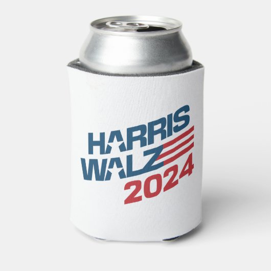 Verkiezingen Harris Walz 2024 Blikjeskoeler (Blikje Achterkant)